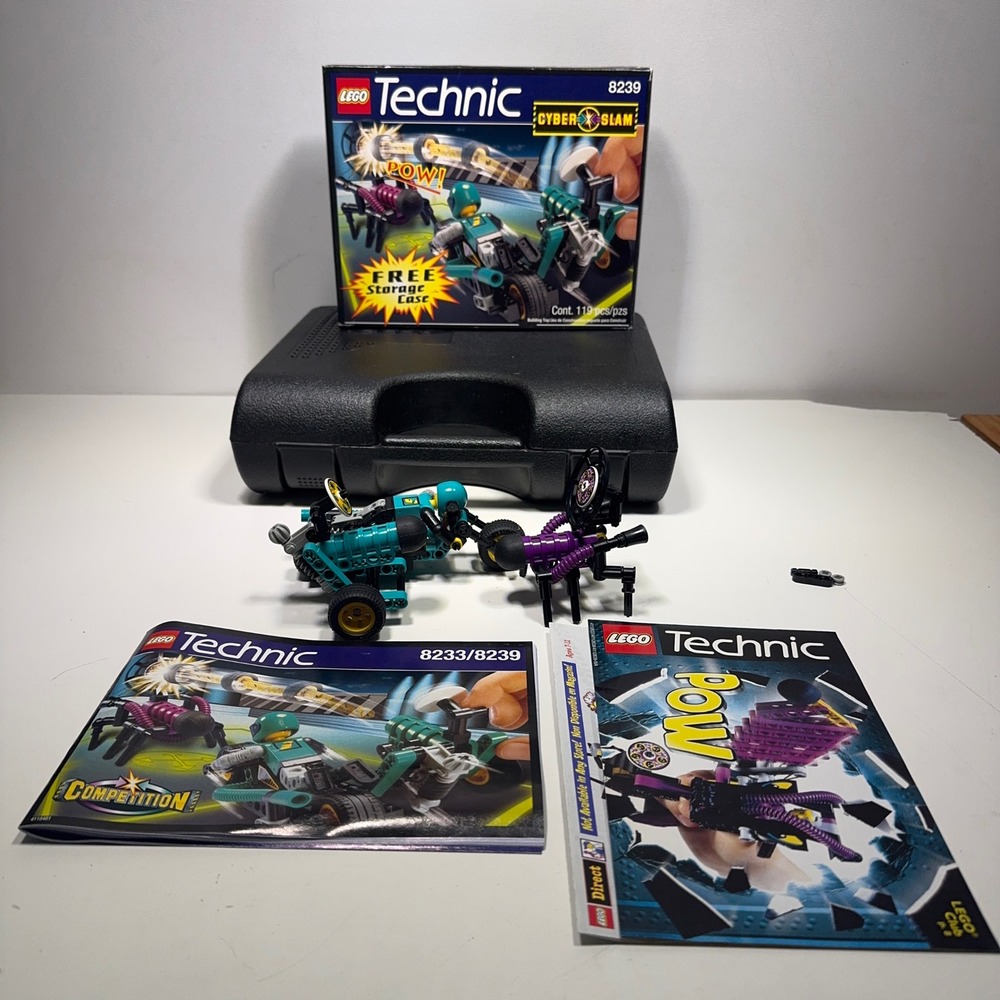LEGO Technic Cyber Slam 8239 Building Set with Case and Instructions